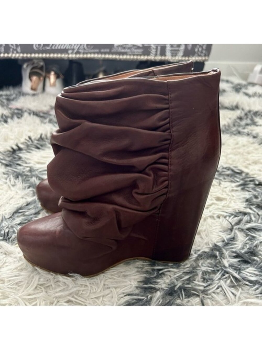Maison Martin Margiela Leather Slouch Boots